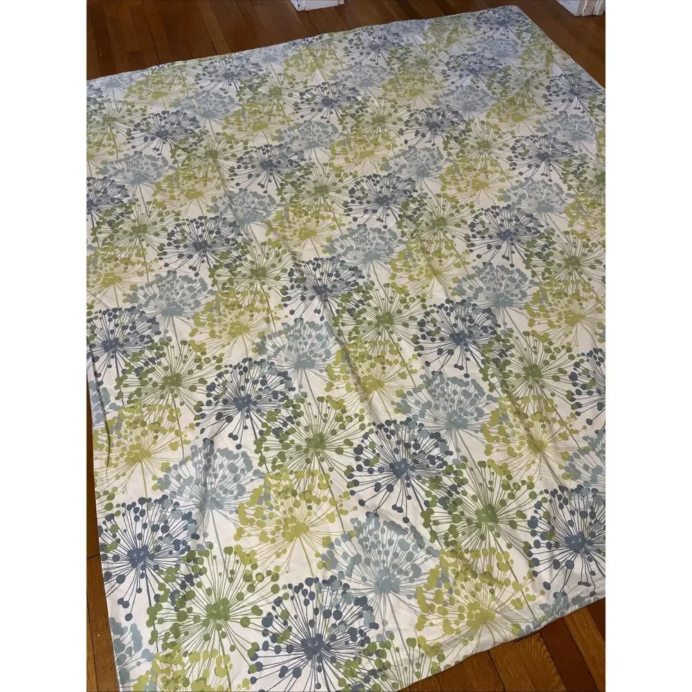 THE COMPANY STORE 3pc Duvet Cover Full Size 84 X 90 Dandelion Retro 100% Cotton
